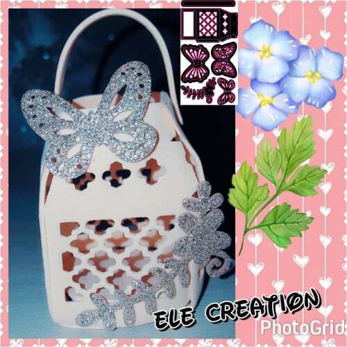 New Lantern blue Butterfly box metal cutting die new paper Flower blue seed handicraft photo album embossing die DIY mould