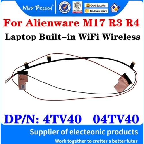 New Original 4TV40 04TV40 DC33002EP0L For Dell Alienware M17 R3 M17 R4 Laptop Built-in WiFi Wireless Antennas Signal line Cable