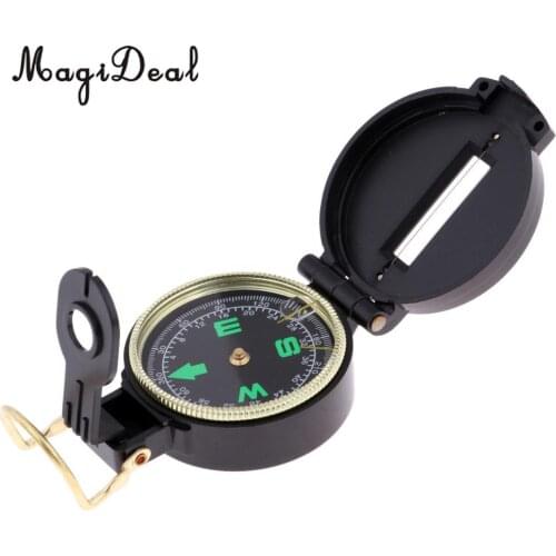 Outdoor Noctilucent Plastic Hiking Camping North Compass Tool Pocket Watch Style for Outdoor Saftey Survival Emergency Gear