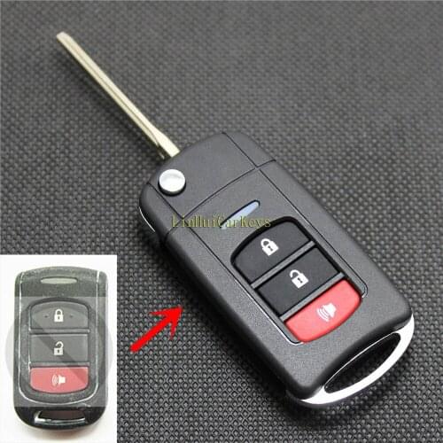 PINECONE Key Case for TOYOTA Car Key With Uncut Blade 3 Buttons Modified Remote Key Shell Cover 1 PC