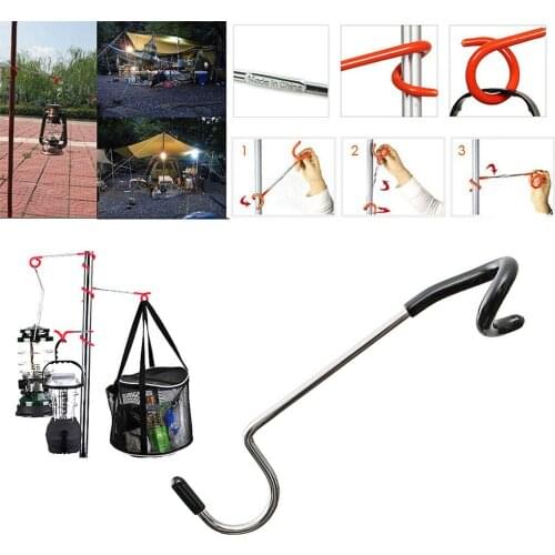 Steel Camping Lantern Hanger 14cm/5.5inch Campsite Picnic Utensil Holder