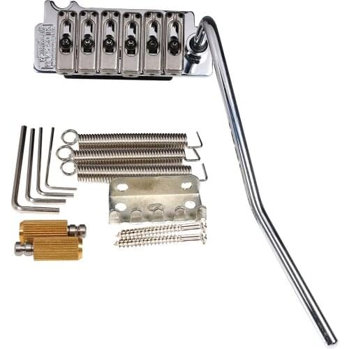 Wilkinson WVS50IIK 52.5mm 2-Point Steel Saddles Tremolo Bridge Strat Electric Guitar, Chrome