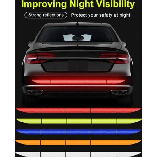 Universal Warning Light Reflector Protective Sticker PET Reflective Car Sticker Waterproof Emergency sign Exterior Accessories