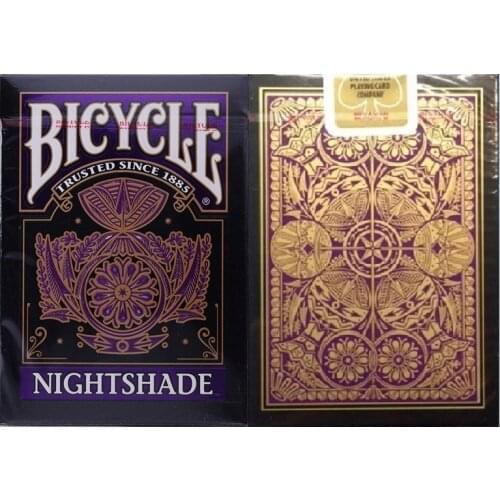Bicycle Nightshade Playing Cards Poker Size USPCC Club 808 Deck Magic Card Games Magic Tricks Props