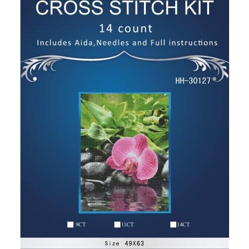 Top Quality Lovely Hot Sell Counted Cross Stitch Kit Old World Holiday Ornaments Similar DMC DIM ANCHOR Pink flowers