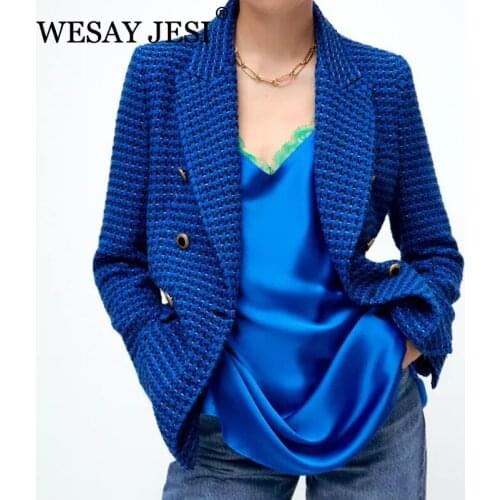 Женские двубортные пиджаки Wesay Jesi China At AliExpress