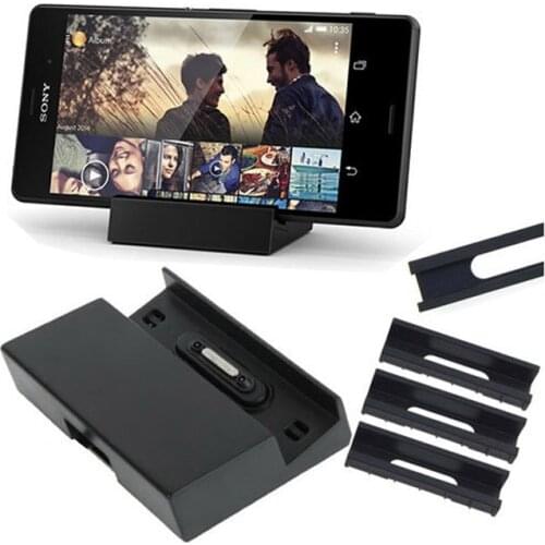 DK48 For SONY Xperia Z3 Dock Charger 4 Slots Z3 D6603 D6643 D6653 D6616 D6633 L55T L55u Desktop Magnetic Charging Z3 Compact