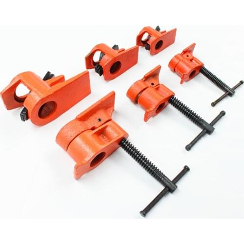 Wood clamp pipe clamp 1/2 3/4 Inch Wood Glued Clamp Cast Iron Pipe Heavy Carpentry Carpenter Tool carpentry clamps