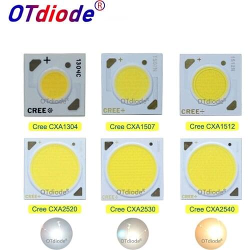 1-10PCS Cree cob CXA1304 CXA1507 CXA1512 CXA1816 CXA1820 CXA2530 CXA2540 LED CRI80 3000K 4000K 5000K LED Chip Diode COB