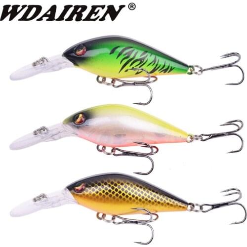1Pcs 8cm 8.5g Crankbaits Fishing Lure Artificial Plastic Hard Bait Bass Floating Wobbler Minnow Lures Japan Pesca Fishing Tackle