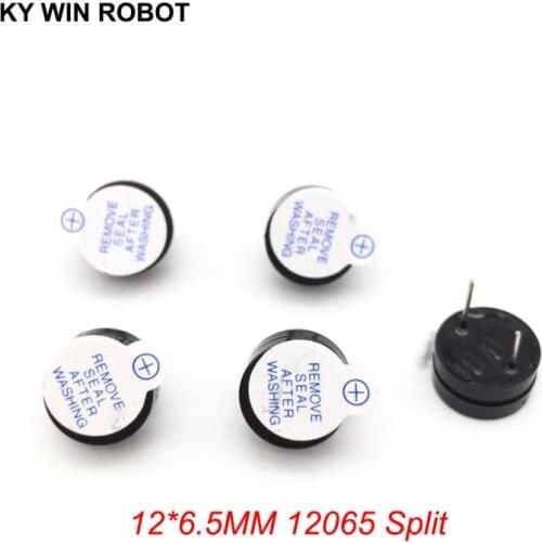 10PCS New Ultra-thin 5V Active Buzzer Alarm AC SOT 12MM*6.5MM 12065 Pitch 7.6mm MINI Active Magnetic Buzzers Fit For Arduino Diy