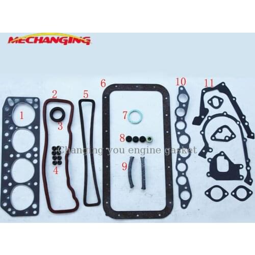 12R 12R-U/RJ For TOYOTA CORONA HI-LUX HI-ACE TOWN-ACE Engine Parts Engine Rebuilding Kits Full Set Engine Gasket 04111-31022