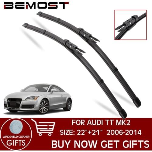 BEMOST Car Wiper blade For Audi TT MK2 2006-2014 LHD/RHD 22"+21" Front Window Windshield Windscreen Wiper Blades Accessories