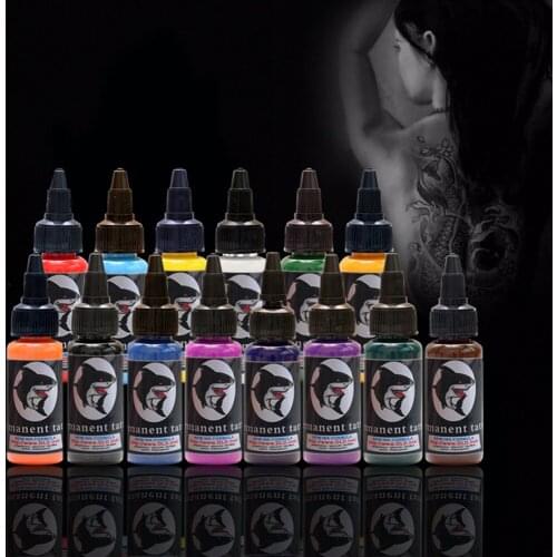 14 Pcs Ink Permanent Makeup Pigment 30ML Cosmetic 14 Color Tattoo Ink Set Paint For Microblading Body Paint Tattoo