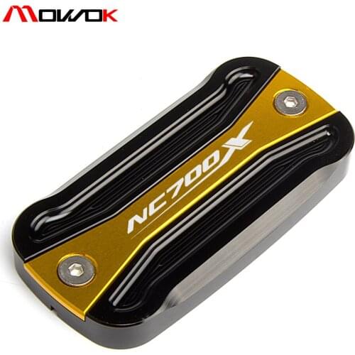 Black+gold Front Brake Master Cylinder Fluid Reservoir Cover Cap For Honda NC 700X NC700/X 2012 2013 2014 2015 2016 2017