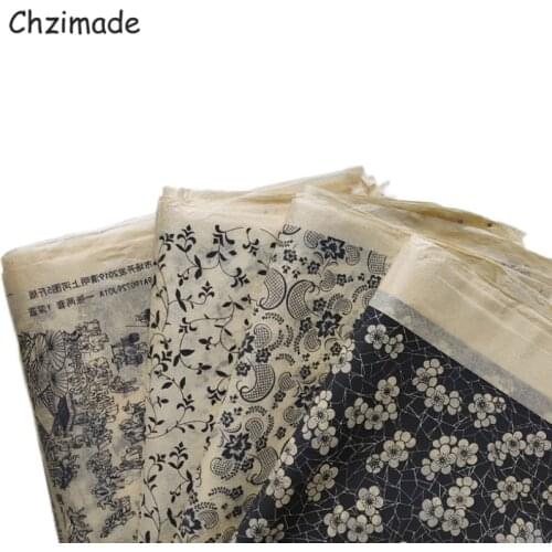 Chzimade 1Pcs Black Flower Printed Polymer Clay Transfer Underglaze Flower Paper High Quality Pottery Clay Decals Paper Tools