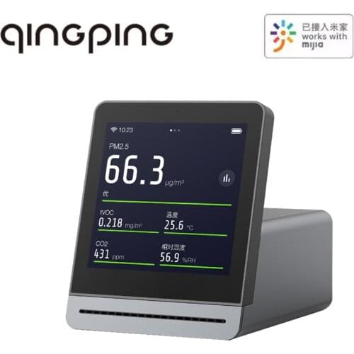 Cleargrass Qingping Air Detector Retina Touch IPS Screen Touch Operation pm2.5 APP Control Clear Grass Air Detector Monitor