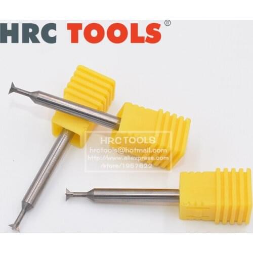 E2-d6x2.5cx8Dx50L HRC55 Dovetail Milling Cutter Solid Carbide End Mill 6mm CNC