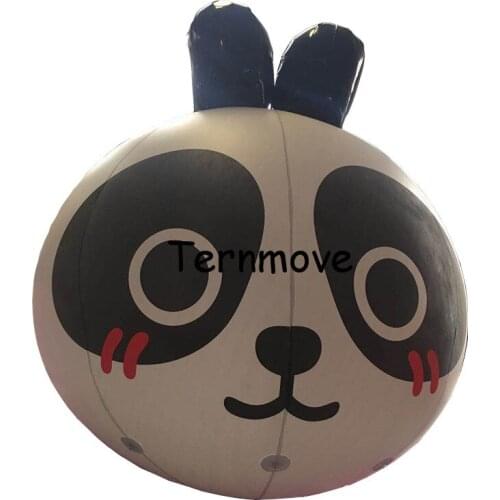 Giant inflatable panda Cartoon balloon PVC advertising Promotion Helium Balloones floating custom large ground balloon