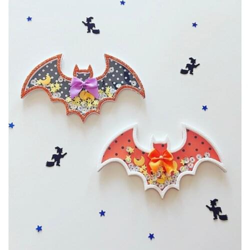 KLJUYP Cute Bat Shaker Bag Topper Metal Cutting Dies Scrapbook Paper Craft Decoration dies scrapbooking