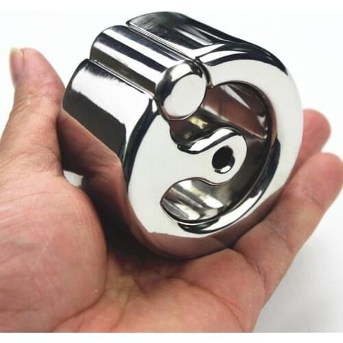 Top Stainless Steel Penis Bondage Ring for Keep Penis Strong and Hard,Restraint Scrotum Pendant Testicle Cock Ring,Sex Toy BB-48