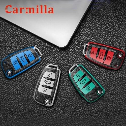 TPU Leather Car Remote Key Case Cover For Audi A3 8P A4 B7 B8 B5 B9 B6 A1 A5 Q7 Q5 A6 4F C6 C5 C7 C4 TT Q3 S3 A7 A8 C4 8N 8V 8L
