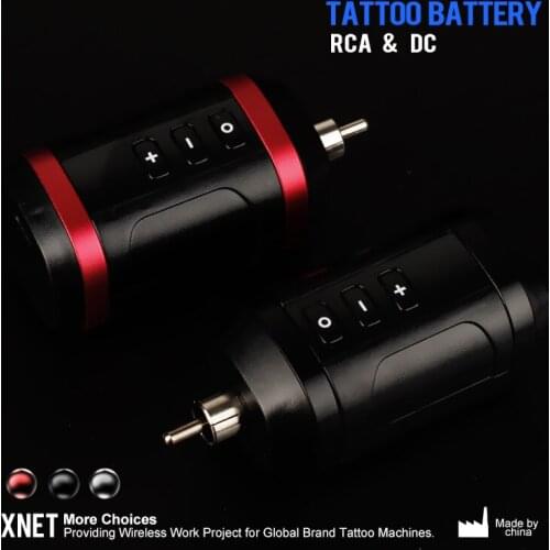Mini Portable Power Supply Power Pack Wireless Tattoo Power Supply Working 6 Hours RCA&DC Tattoo Pen Rotary Machine