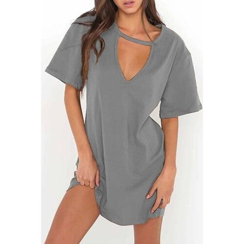 Mooclound Fashionable Shirt Dresses