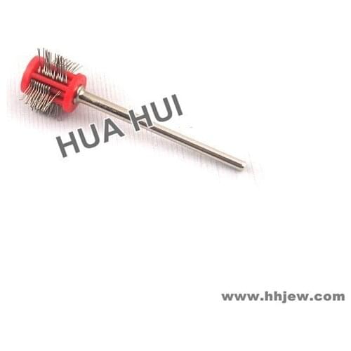Mounted Matt Brush Red Color 0.2mm Wire, Good quality Polishing Brush Wheel, Jewelry Polisher Tools
