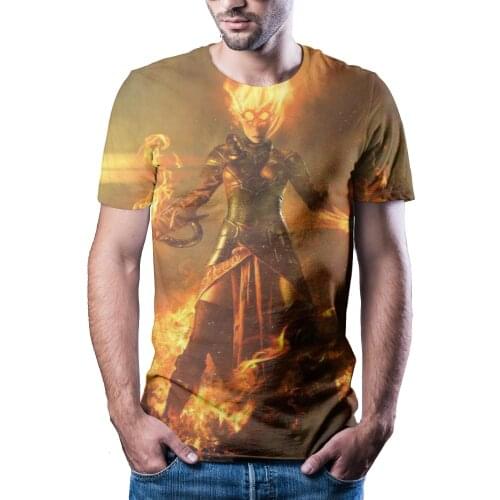 New T-Shirt Men High-Quality Men 'S T-Shirts Excellent Short-Sleeved 3d Character Printing MenS T-Shirts Fashion Handsome