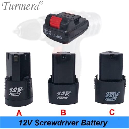 Turmera new 12v 3s screwdriver battery electric drill battery Cordless screwdriver charger battery for power tools shura shurik