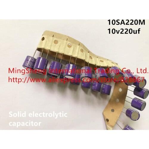 Original new 100% OS CON 10SA220M 10v220uf silver plated solid electrolytic capacitor (Inductor)