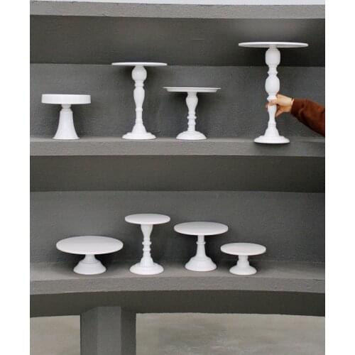 SWEETGO White Main Cake Stand High foot Cupcake Trays 1piece for Candy Bar Dessert Table Home Decoration Party Supplier