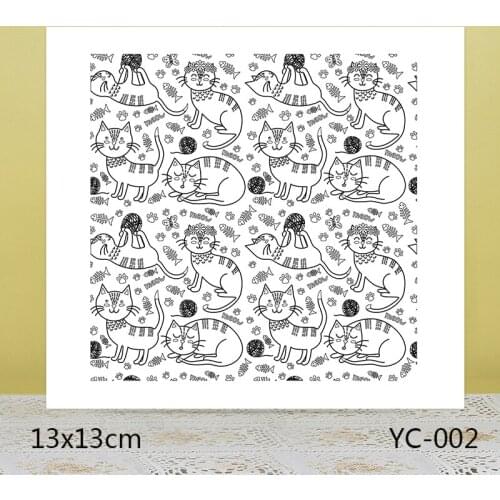 AZSG Sleeping cat Clear Stamps/Seals For scrapbooking DIY Card Making/Album Silicone Decoration crafts