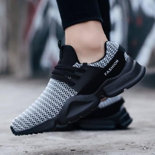 Plus Size Summer Outdoor Mens Sports Shoes Men Sneakers Man Sport Shoes Running Man Black Gray Toning Baskets Krasaovki B-760