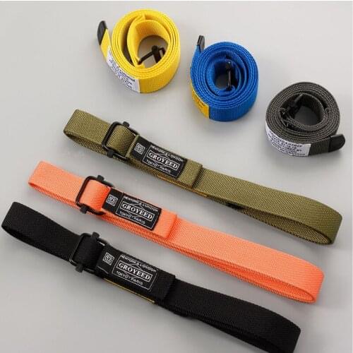 Star Same Style Tooling Military Belt Mens Womens Japanese Popular Canvas Tactical Function Couples Decorative Belt