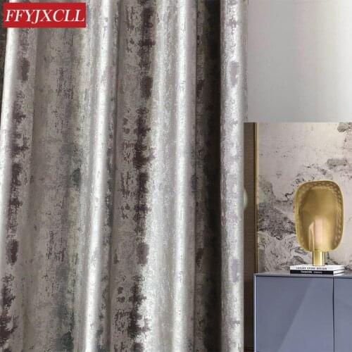 Modern Curtains for Living Dining Room Bedroom Light Luxury High-end Villa Simplicity Curtains Finished Product Customization