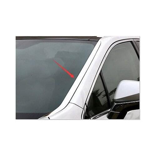 Steel Front Windshield Glass Stripe Cover Trim 2pcs for LEXUS RX200t RX450h 2016