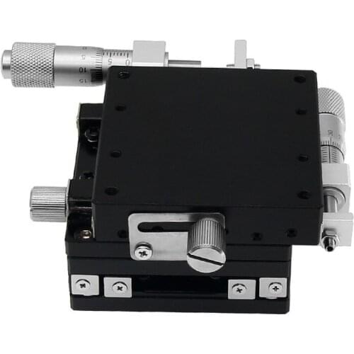60*60mm 13mm XY Axis Stages Replacement Linear Stage Ball Bearing Manually Platform Tuning Sliding Table Steel roller type