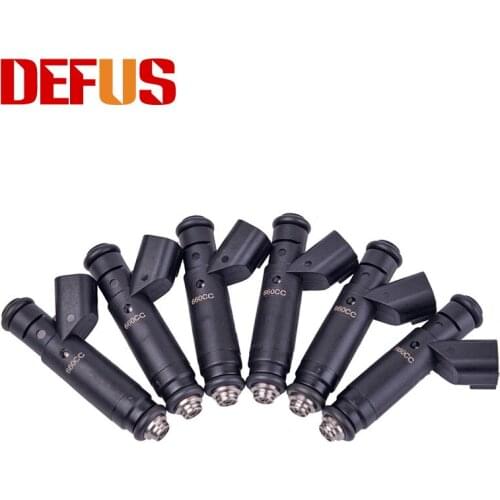 6 PCS Black High Flow C283808011 108191 Fuel Injector For Gasoline Car 660CC Nozzle Auto Spare Part Car-styling New Engine Hot