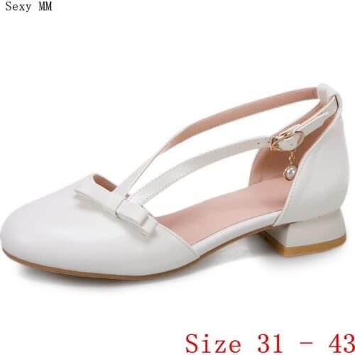 Pumps Women Oxfords Career D'Orsay Shoes Low Heels Woman Low Heel Shoes Small Plus Size 31 32 33 - 40 41 42 43