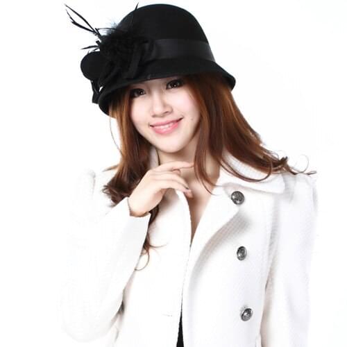 2017 bucket hats adjustable hat female cashmere hat autumn and winter warm hat cap shopping female