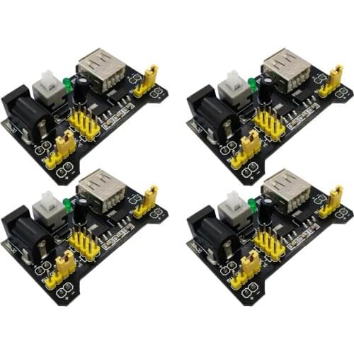 VONETS 4 PCS MB102 Breadboard Power Module Supply 3.3 V Solderless Bread Board Voltage Regulator 5 V For Arduino DIY