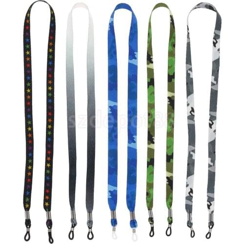 5 Pieces Camouflage Sunglasses Lanyard Strap Men Women Eye Glasses Cord Holder 60cm