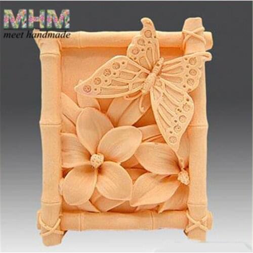 Butterfly Flower Soap Mold Silicone Mold Handmade Mold