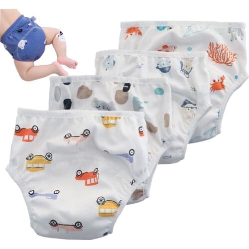 Baby Training Pants Diapers Reusable Cloth Nappies Infants Children Underwear подгузники для детей подгузники трусики подгузники