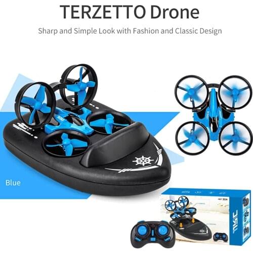 Upgraded H36 H36F 1/20 2.4G 3 In 1 RC Vehicle Flying Drone Land Driving Boat Mini Drone Model Toys RTR VS E016F