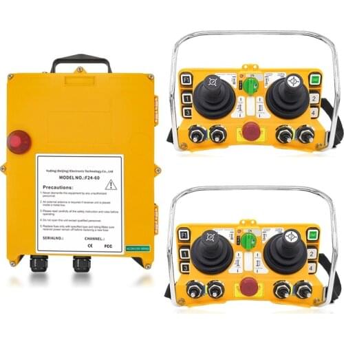 F24-60 industrial wireless universal radio remote control for overhead crane AC/DC 2transmitter and 1receiver