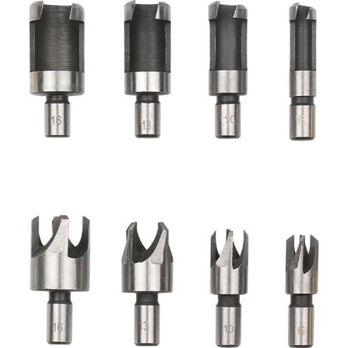 Woodworking Chamfer Drilling Tool Wood Plug Cutter Countersink Drill Bits Three Pointed Countersink Drill Bit