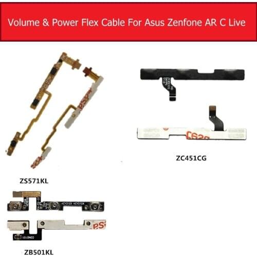Power Flex Cable For Asus Zenfone AR ZS571KL Volume Flex cable For Asus Zenfone C ZC451CG Live ZB501KL Side key switch button